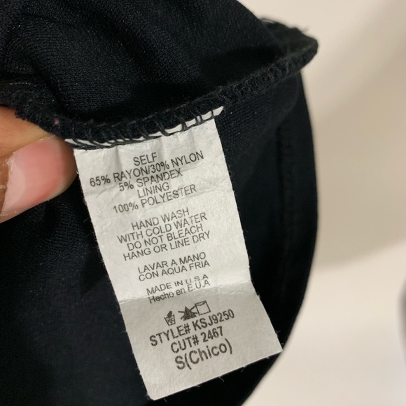 Black Romper Spaghetti Straps Shorts Small Sara La - Picture 5 of 5